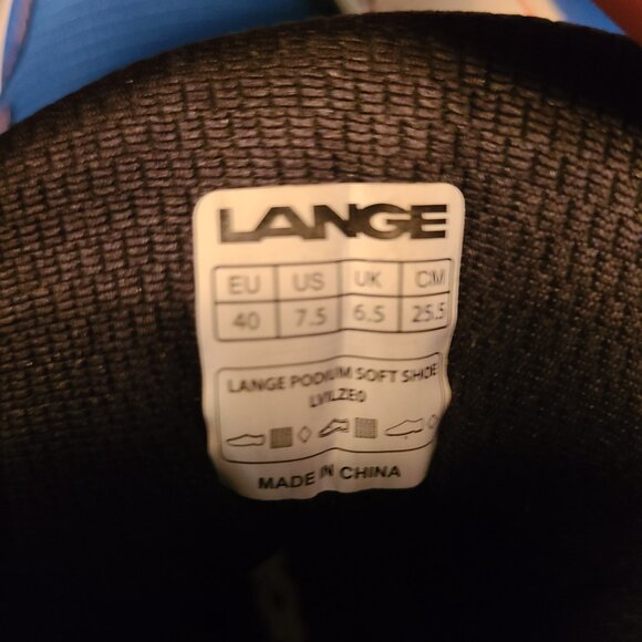 Lange Podium Soft Shoe- Men's/Women's - Size 7.5 US Blue & Orange - Picture 4 of 4